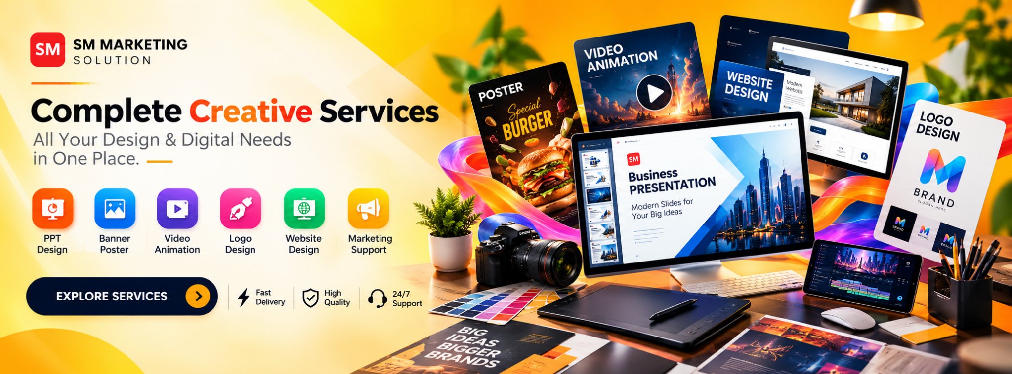 Complete creative services — all design and digital needs in one place